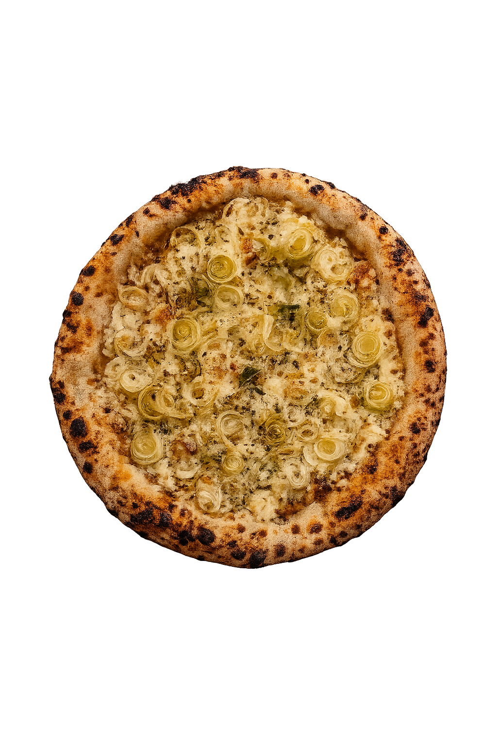 Pizza de Alho Poró Mamãe Receitas